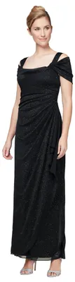 Produktbild von Alex Evenings Langes Schulterfreies Damenkleid, Mutter der Braut, formelle Veran