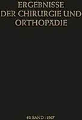 Obrázek produktu pro Ergebnisse der Chirurgie und Orthopädie