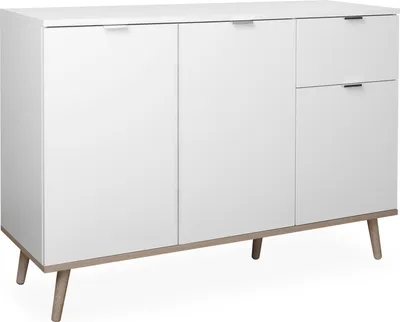 Obrázek produktu pro Kommode >Dalarna< in Weiß aus Metall - 120x85x40cm (BxHxT)