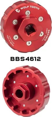 Produktbild von Wolf Tooth BB Socket Innenlagerschlüssel, 46mm, 12 Z., red