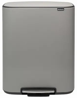 Immagine prodotto di BRABANTIA bidone a pedale Bo 2 bidoni 30+.30 L grigio
