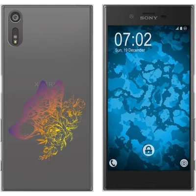 Produktbild von PhoneNatic Case kompatibel mit Sony Xperia XZs Silikon-Hülle Floral Wolf M3-3