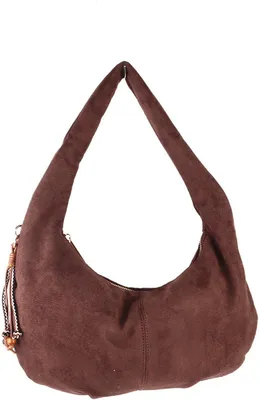 Productafbeelding van Giuliano kunstlederen suede schoudertas Adelyn - Dames - Koffie