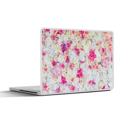 Produktbild von MuchoWow® Laptop Aufkleber Sticker Cover Rosen - Blume - Farben 31x22.5 cm - Laptop-Deko