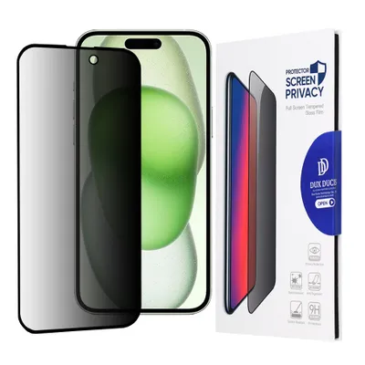 Obrázok produktu pre Dux Ducis Temperované sklo Privacy pre - iPhone 15 Plus - čierna