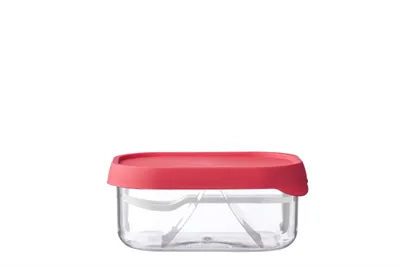 Produktbild von Mepal - Obstbox Campus - Obstbox zum Mitnehmen für frisches Obst - Box mit kleiner Obstgabel - Passt perfekt in die Campus Lunchbox - 250 ml - Pink