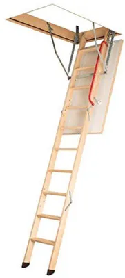 Produktbild von Klappbare Leiter mit Metallgeländer 60 x 111 x 280