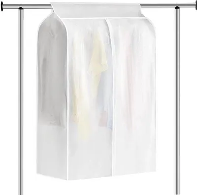 Produktbild von Kleidungshüllen 80x50x120cm, transparent, Reißverschluss, PEVA-Stoffschutz