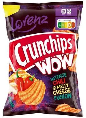Produktbild von Crunchips WOW Intense Chili & Melty Cheese Fusion 110g