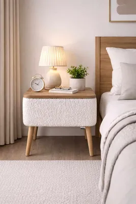 Productafbeelding van Skye Decor, nachtkastje van hoge kwaliteit (3 stuks), saffier eikenhout, 45x45x30 cm, 100% melamine