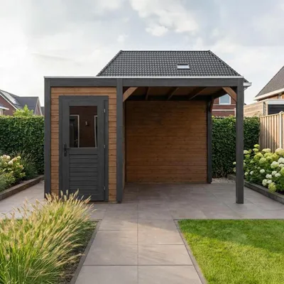 Immagine prodotto di Casetta da giardino in legno Veya 4.06x2.59 m - 10.52 m2 - 28 mm - impregnata