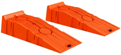 Immagine prodotto di Set 2 Rampe per Auto in Plastica con Carico Massimo 5 Tonnellate, 91x30x21 cm, Arancione
