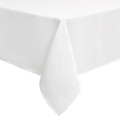 Obrázek produktu pro Vodoodpudivý bavlněný ubrus, 140 x 180 cm, bílý, čtvercový, lze prát