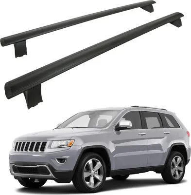Produktbild von Dachträger Querstangen für Jeep Grand Cherokee 2011-2021, OEM Stil Schwarz 2Tlg