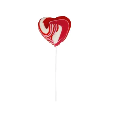 Produktbild von Mini Herz Lolly bunte rot weiß rosa Herz Dekor Give away 20g