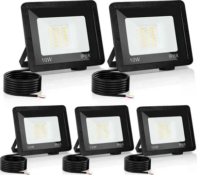 Obrázok produktu pre TolleTour LED stavebný reflektor 5x 10W 3000/4000/6502K FLED reflektor Reflektor Vonkajší reflektor Reflektor