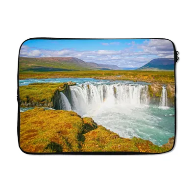 Produktbild von MuchoWow® Laptop Hülle 13 Zoll Wasserfall - Wasser - Natur Laptoptasche - Laptophülle - Sleeve - Rundumschutz