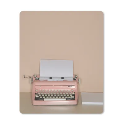 Produktbild von MuchoWow® Mauspad Mousepad Antike rosa Schreibmaschine 30x40 cm - Mousepads - Maus Mat - Pad - Mausunterlage - Mausmatten