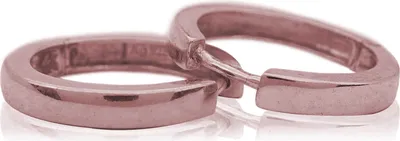 Produktbild von Creolen Ohrringe 925 Sterling Silber rosévergoldet 17mm