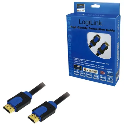Image de LogiLink CHB1101 LogiLink câble HDMI haute vitesse, HDMI mâle - mâle, 1 m