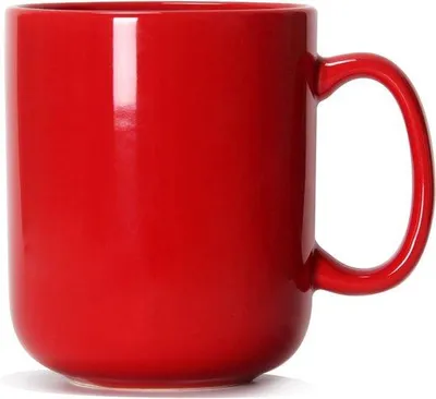 Immagine prodotto di Grande tazza in Vetroceramica da 600 ml, rossa, da uomo