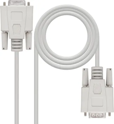 Produktbild von Nanocable 10.14.0203, Beige, 3 m, DB9, DB9, Männlich, Weiblich