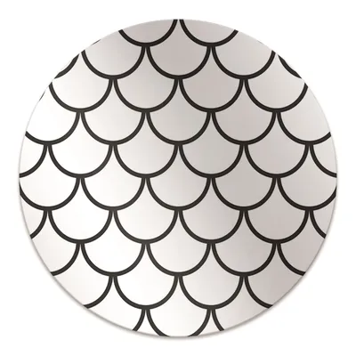 Produktbild von Rundmatte - Stuhlunterlage Bürostuhlunterlage - Rund Ø 100 cm - Bodenmatte - Fußmatte - Muster von Fischhülsen