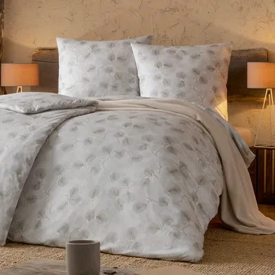 Produktbild von Estella Mako-Interlock-Jersey Bettwäsche Rebecca 6897-820 silber-grau