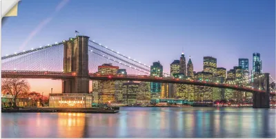 Produktbild von ARTland Wandbild, selbstklebend Skyline New York City Größe: 150x75 cm