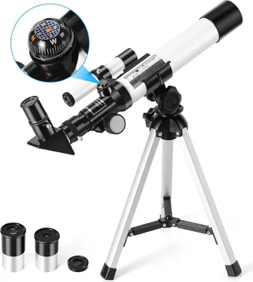 Produktbild von Astronomisches Teleskop für Kinder mit Stativ und Sucher