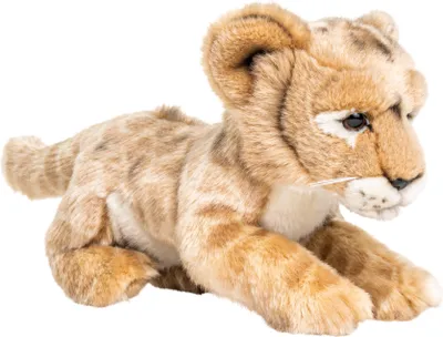 Produktbild von Uni-Toys - Löwenbaby - 22 cm (Länge) - Plüsch-Löwe - Plüschtier, Kuscheltier