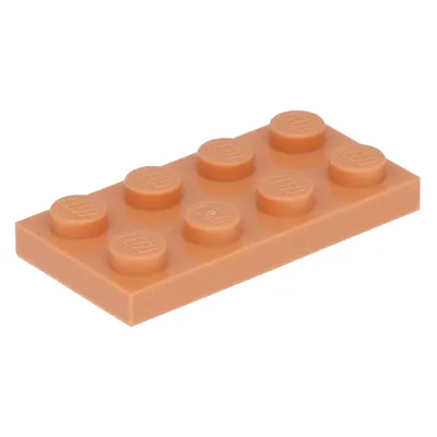 Produktbild von LEGO: 50 Platten, Größe 2x4 Noppen in hellem Nougat