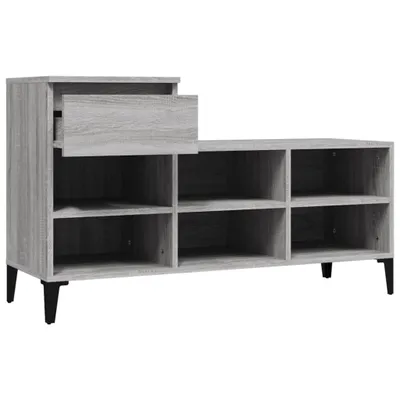 Produktbild von Schuhregal Grau Sonoma 102x36x60 cm Holzwerkstoff