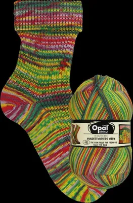 Produktbild von Opal Hundertwasser Edition 4,100g/425m 75% Schurwolle/25% Polyamid 4-fädige Pullover/Sockenwolle 692 The Rain falls…