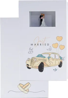 Produktbild von NOCH Geschenkbox „Hochzeit“, handkolorierte Miniaturfigur, kreatives Hochzeitsgeschenk als Unikat aus Kunststoff