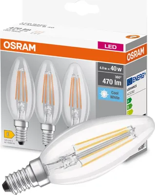 Produktbild von OSRAM - LED RETROFIT CLASSIC B 4W/840 230V E14 set van 3 stuks - 4058075819719