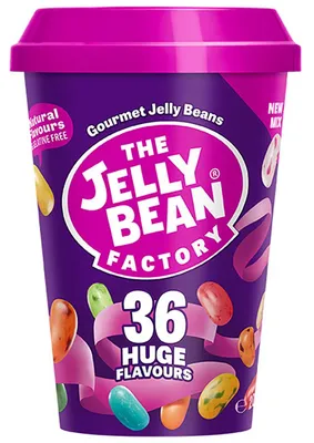 Image de The Jelly Bean Factory 36 saveurs géantes, pot de 200 g