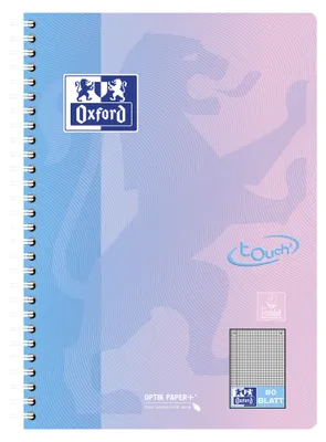 Image de Oxford 400206991 Bloc-notes Oxford TOUCH B5, quadrillé, dégradé pastel
