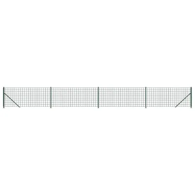 Produktbild von vidaXL Maschendrahtzaun mit Bodenflansch Grün 1x10 m