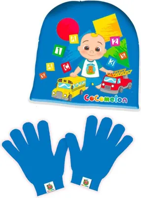 Obrázek produktu pro Cocomelon Teplá zimní sada čepice a rukavic