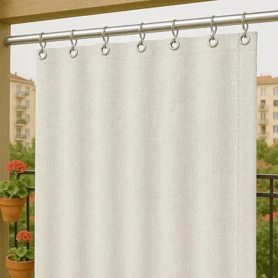 Produktbild von Pavillon Dach und -Seitenteil Byour3 Wasserdichter Outdoor-Vorhang, wetterfest, mit Metallösen, Anti-Schimmel, Verdunkelungs-Seitenvorhänge, Markise f
