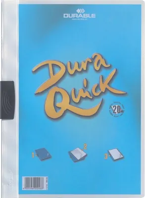 Produktbild von Klemmmappe A4 Duraquick weiß Packung mit 20 Stück
