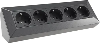 Produktbild von 5-Fach Eck-Steckdose Küchensteckdose 230V 90° Winkel für Eck Montage