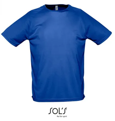 Image de SOLs 11939 | T-shirt de sport raglan pour homme - Couleur : Royal Blue - Taille : XXL