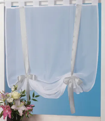 Produktbild von Raffgardine mit Schlaufen, Größe: 100x160cm, Farbe: Grau