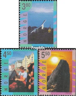 Produktbild von Briefmarken Norwegen 1998 Mi 1282Dr-1284Dr (kompl.Ausg.) gestempelt Tourismus