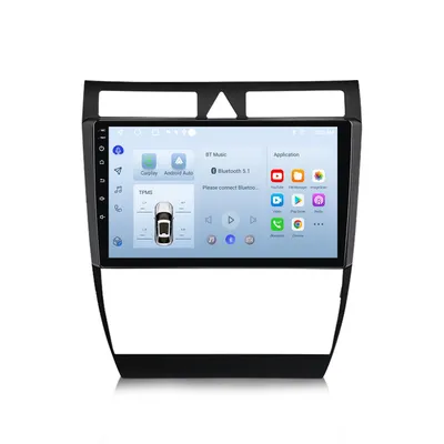 Image de Autoradio Android 9 pouces 64 GB pour Audi A6 C5 (1997-2004) avec CarPlay, Android Auto Navigation et Bluetooth