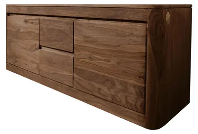Produktbild von MASSIVMOEBEL24.DE TV-Board Sheesham 147x40x58 rot-braun gebeizt TORONTO #100