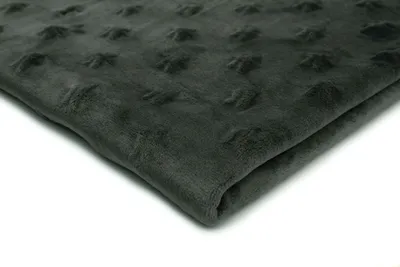 Obrázek produktu pro Minkee Fleece pletenina s hvězdičkami tmavě šedá 50 x 155 cm