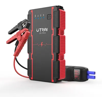 Produktbild von Auto-Starthilfe und Powerbank - JS-MINI - 13.800 mAh - Über 1.200 A Spitzenstrom - 12 V - Lithium-Ionen-Akku - SOS-Beleuchtung - 600 g